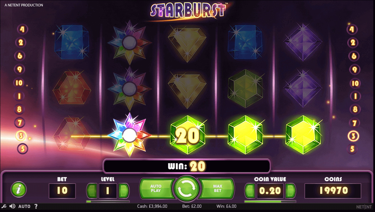 starburst jogo